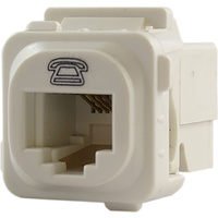 Connected Switchgear RJ12 CAT3 Telephone Mechanism White