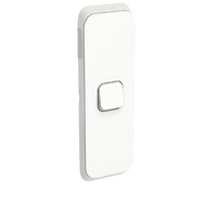 Clipsal Iconic 1 Gang Architrave Switch Skin White