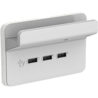Clipsal Iconic 3 Gang USB Charging Station Skin Cool Grey