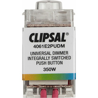 Clipsal Saturn Integrally Switched Push Button Dimmer