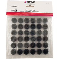 Clipsal Saturn ZEN Button Label Kit Black
