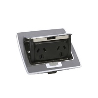 Clipsal Pop Up Double Power Outlet 10A Stainless Steel
