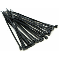 310mm Black Cable Ties (100 Pack)