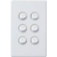 Legrand Excel Life 6 Gang Switch