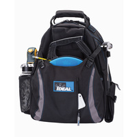 IDEAL 18" Dual Compartment Tool Backpack Black