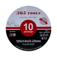LEXEM 125 x 1.0 x 22.23mm INOX Cutting Disc (10 Pack)
