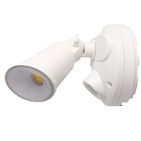 Defender 10W Tri Colour LED Single Exterior Security Light White
