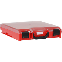 StorageTek Case Small with Clear Lid Red