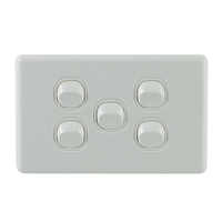 QCE 5 Gang Light Switch