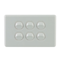 QCE 6 Gang Light Switch