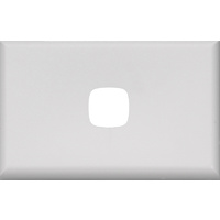 HPM Excel 1 Gang Light Switch White Cover
