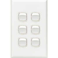 HPM Excel 6 Gang Light Switch