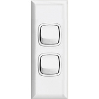 HPM Excel 2 Gang Architrave Light Switch