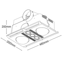 Martec Profile Plus 2 Bathroom Heater White MBHP2LW