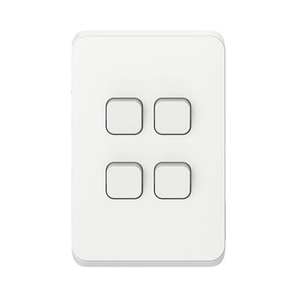 Martec Profile Plus DC 4 Bathroom Heater, Exhaust Fan & Light White | MBHP4LW