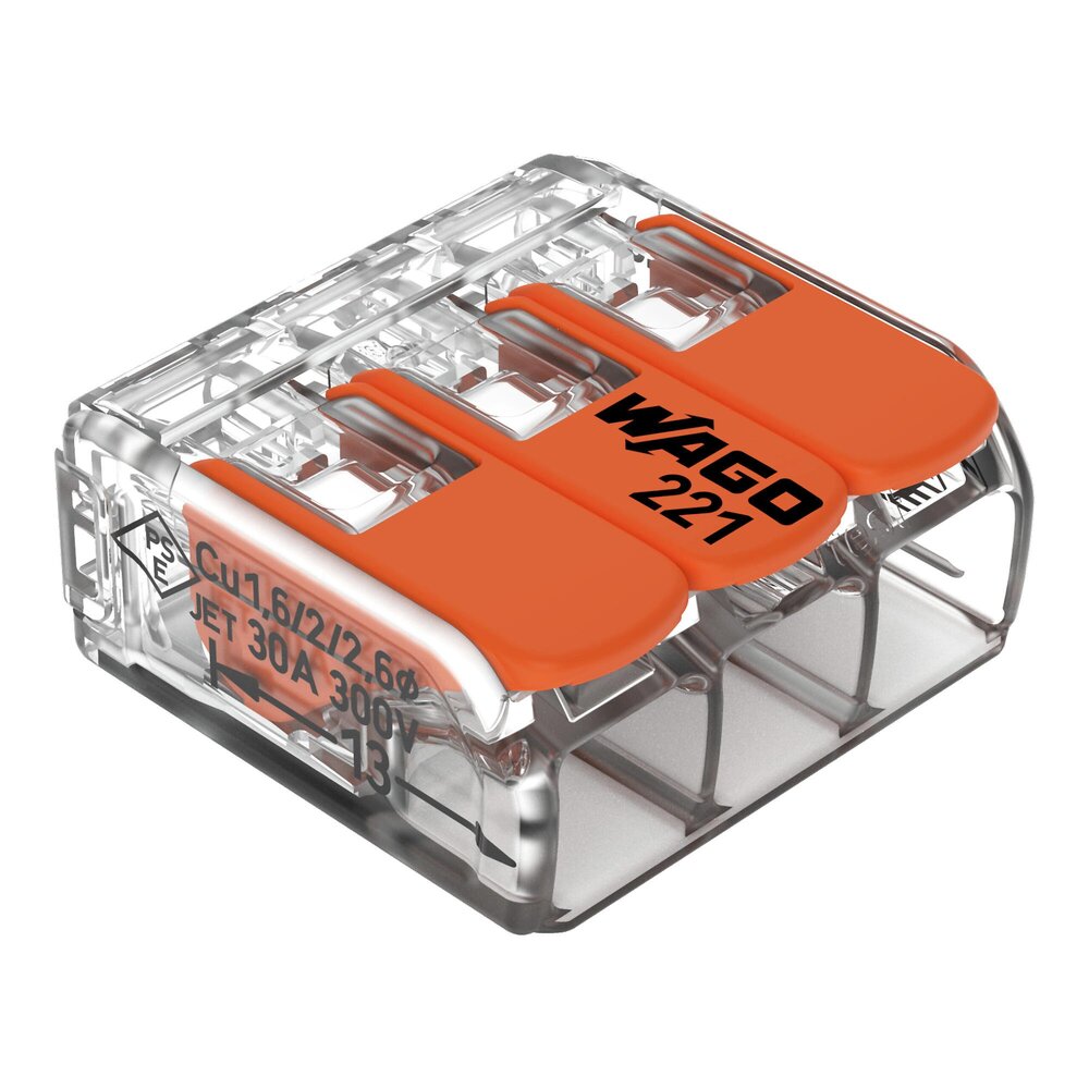 Wago Gelbox Size 3 | Suits Wago 6mm 221 Connectors | 207-1433