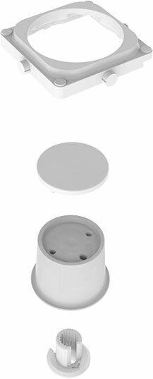Clipsal Dimmer light switch Knob white plastic 