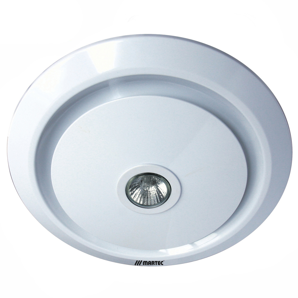 Gyro Round Exhaust Fan With LED Light White | MJS ...