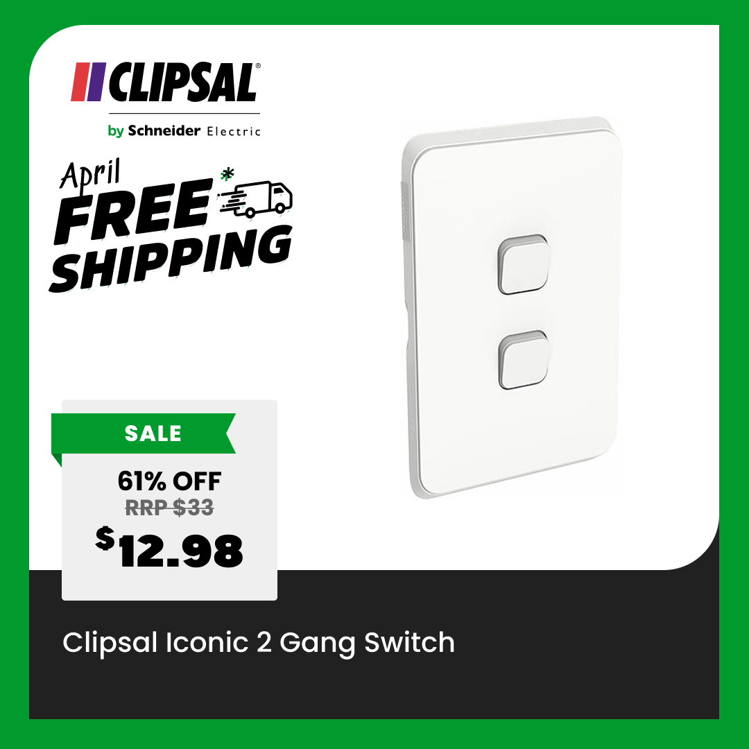 Clipsal Iconic 2 Gang Switch