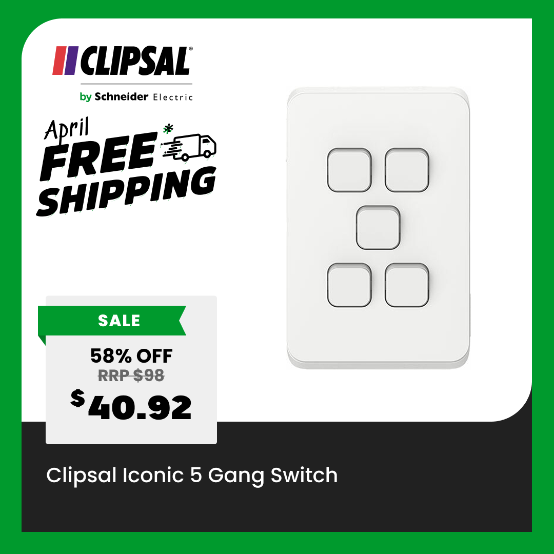 Clipsal Iconic 5 Gang Switch