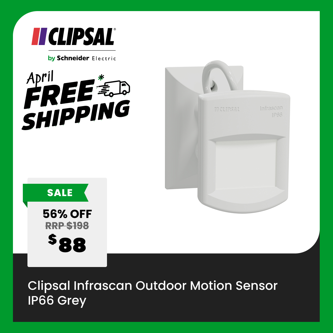 Clipsal Infrascan Outdoor Motion Sensor IP66 Grey