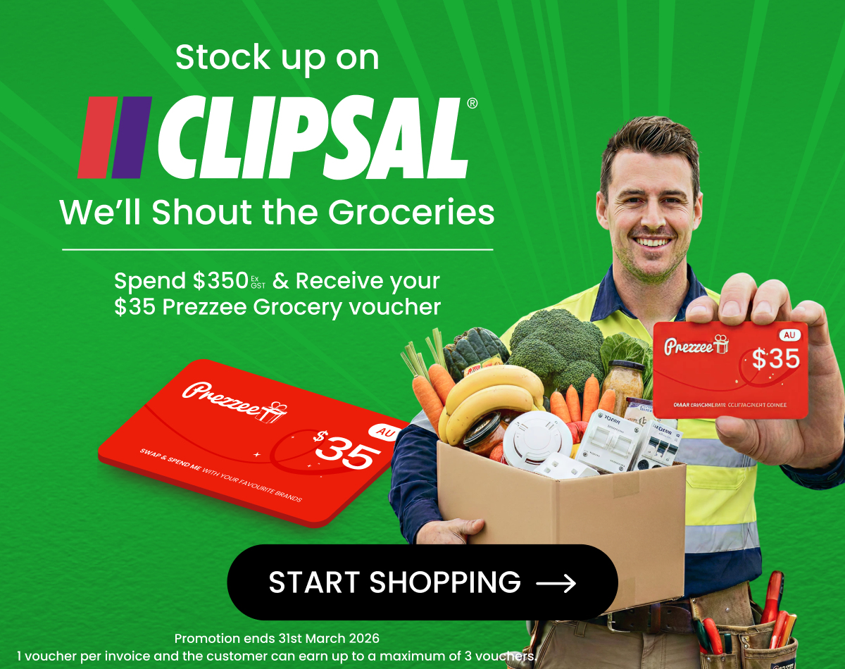 March Clipsal Prezzee grocery voucher