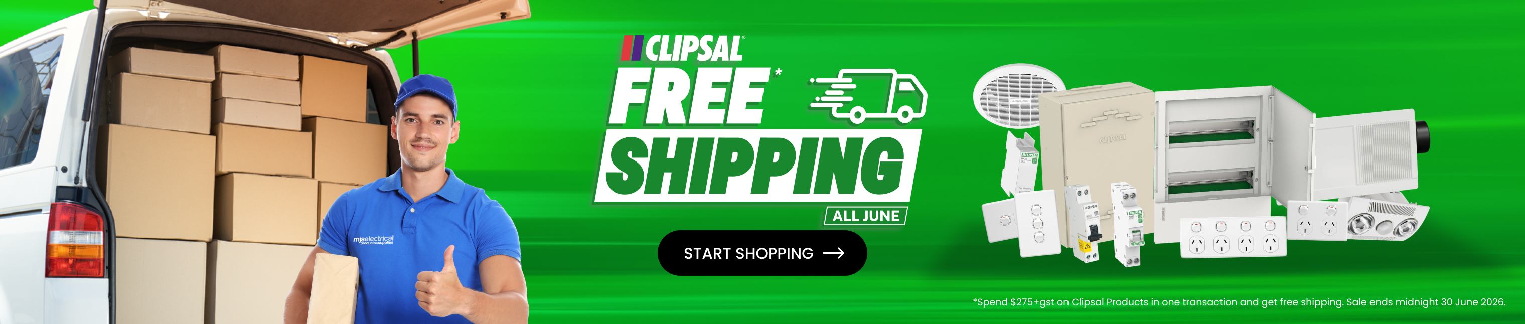June Clipsal Free Shipping 