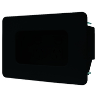 Matchmaster Recessed Wall Point with Cable Management System Black -