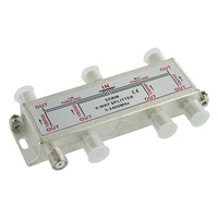 6 Way F Type TV Splitter