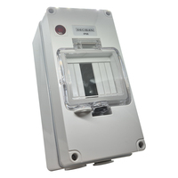 QCE 4 Pole Weatherproof Enclosure IP66 with Indicator