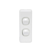 QCE 2 Gang Architrave Switch