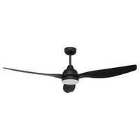 Brilliant Smart Bahama 1320mm WiFi Ceiling Fan + Remote Black