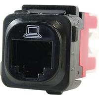 Connected Switchgear RJ45 CAT5E Data Mechanism Black