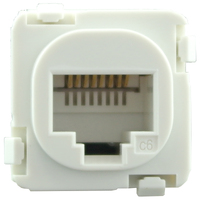 Connected Switchgear RJ45 CAT6 Data Mechanism White