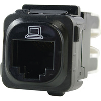 Connected Switchgear RJ45 CAT6 Data Mechanism Black