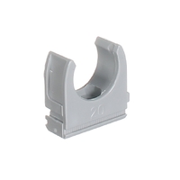 20mm Conduit Clip-On Saddle Grey