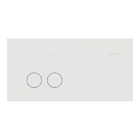 Clipsal Solis 2 Gang Switch Zen White