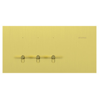Clipsal Solis T Series 3 Gang Switch Brushed Brass