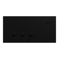 Clipsal Solis T Series 3 Gang Switch Ebony Aluminium