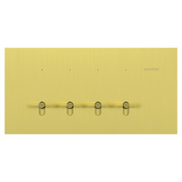 Clipsal Solis T Series 4 Gang Switch Brushed Brass