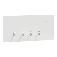 Clipsal Solis T Series 4 Gang Switch White Ceramic