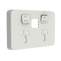 Clipsal Iconic Connected Socket Double Powerpoint Skin Cool Grey