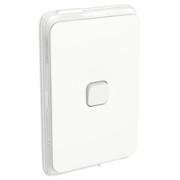 Clipsal Iconic 1 Gang Switch IP44 Vivid White