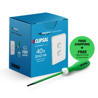 Clipsal Iconic 2 Gang Switch | 40 Pack Bundle