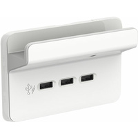 Clipsal Iconic 3 Gang USB Charging Station + Shelf