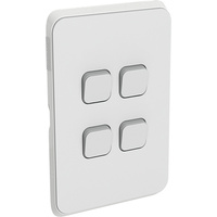 Clipsal Iconic 4 Gang Switch Skin Cool Grey