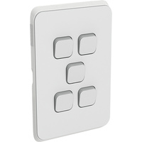 Clipsal Iconic 5 Gang Switch Skin Cool Grey