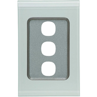 Clipsal Saturn 30 Series 3 Gang Grid & Plate Ocean Mist