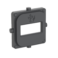 Clipsal 40 Series Single Mechanism Cap USB Anthracite