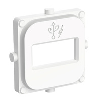 Clipsal 40 Series Single Mechanism Cap USB Vivid White